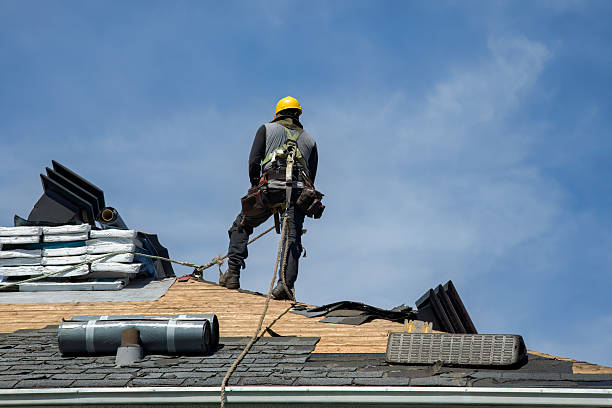 Professional Roofing technician working in Seymour, CT